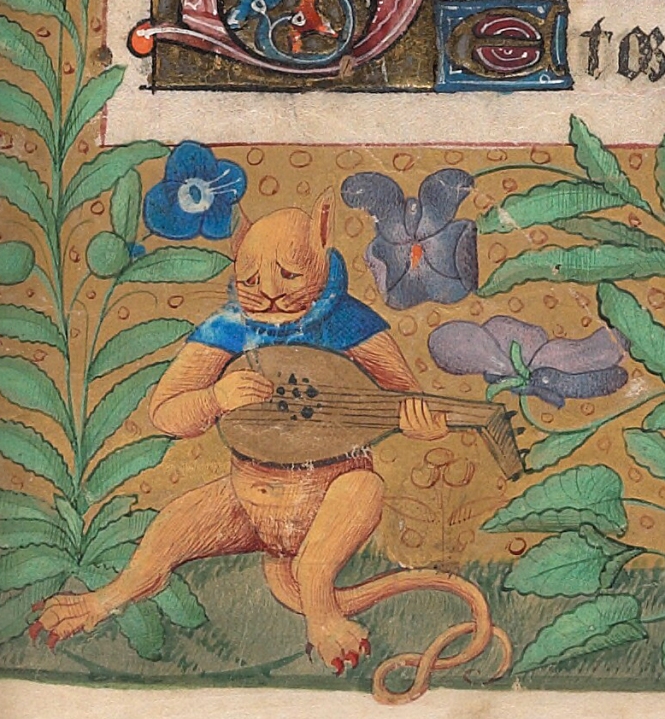 melancholic-pussy-cat-book-of-hours-france-15th